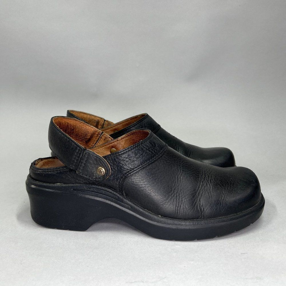 Ariat Black Leather Mules